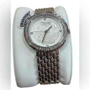Anne Klein silver band with Swarovski Crystals Watch
